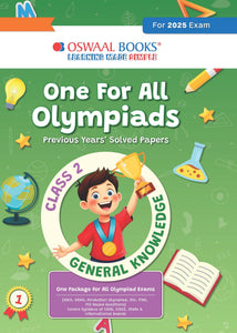 One for All Olympiads Chapter-wise Previous Years' Solved Papers, Prep-Guide Class 2 General Knowledge For 2025 Exam