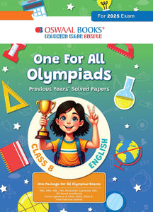 One for All Olympiads Chapter-wise Previous Years' Solved Papers, Prep-Guide Class 8 English For 2025 Exam