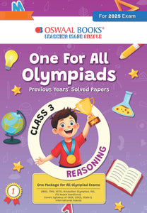 One for All Olympiads Chapter-wise Previous Years' Solved Papers, Prep-Guide Class 3 Reasoning For 2025 Exam