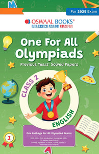 One for All Olympiads Chapter-wise Previous Years' Solved Papers, Prep-Guide Class 2 English For 2025 Exam