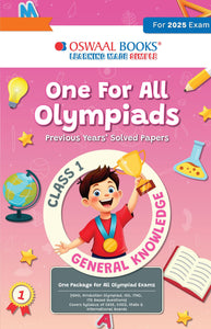 One for All Olympiads Chapter-wise Previous Years' Solved Papers, Prep-Guide Class 1 General Knowledge For 2025 Exam