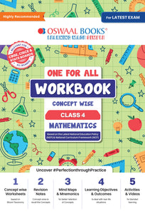 One For All Workbook | Concept Wise Class-4 Mathematics Book | For Latest Exam