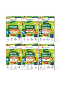 NCERT & CBSE One for All Workbook for Class 7 | Mathematics | Science | Social Science | English | Hindi | Sanskrit | Updated as Per NCF | MCQ's | VSA | SA | LA | Set of 6 Books | For Latest Exam