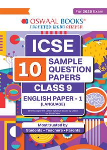 ICSE | 10 Sample Question Papers | Class 9 | English-1 (For 2025 Exam)