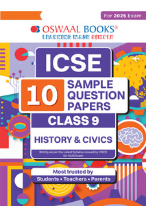 ICSE | 10 Sample Question Papers | Class 9 | History & Civics (For 2025 Exam)