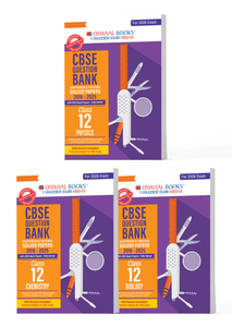 CBSE Question Bank Class 12 Set of 3 Books Physics, Chemistry and Biology Chapterwise & Topicwise Solved Papers | For 2026 Board Exams