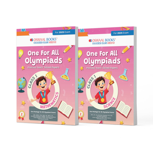 One For All Olympiad Chapter-wise Previous Years's Solved Papers, Prep-Guide Class 1 (Set of 2 Books) Maths & Science for 2025 Exam