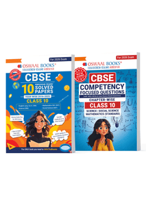 CBSE 10 Years' Solved Papers and Competency Focused Questions Chapter-wise Class 10 (Set of 2) English, Maths, Science, Social Science
