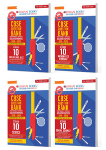 CBSE Question Bank Class 10 Set of 4 Books | English | Maths Standard | Science | Social Science | Chapterwise & Topicwise Solved Papers | For 2026 Board Exams