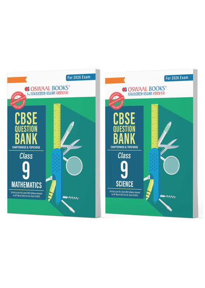 CBSE Question Bank Class 9 Set of 2 Books Mathematics & Science Chapterwise & Topicwise Solved Papers For 2026 Exams