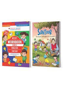 NCERT English Santoor Textbook and Workbook For Class 4 | Updated NCERT Pattern | Includes Mind Maps & Revision notes | With Parents & Teachers Manual (Set of 2 books)