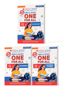 CBSE & NCERT One for All Class 12 Set of 3 Books Accountancy, Economics and Business Studies  | For 2026 Board Exams