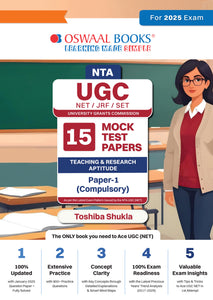 NTA UGC NET / JRF / SET Paper-1 | 15 Mock Test Papers| Teaching & Research Aptitude (Compulsory) | For 2025 Exam
