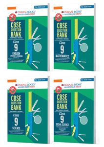 CBSE Question Bank Class 9 Set of 4 Books | English | Mathematics | Science | Social Science | Chapterwise & Topicwise Solved Papers | For 2026 Exams