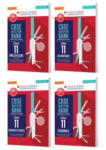 CBSE Question Bank Class 11 Set of 4 Books | English Core | Accountancy | Business Studies | Economics | Chapterwise & Topicwise Solved Papers| For 2026 Exams