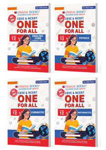 CBSE & NCERT One For All Class 12 | English | Physics |Chemistry | Mathematics (Set Of 4 Books) For 2026 Board Exam