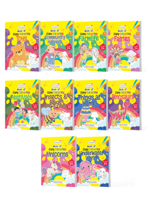 Lil Legends Colour the World – Pack of 10 Copy Colouring Books for Kids 2–5 Years | Dinosaurs, Unicorns, Festivals, Helpers & More | Early Learning, Fun & Fine Motor Skills