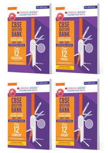 CBSE Question Bank Class 12 Set of 4 Books | English Core | Physics | Chemistry | Biology | Chapterwise & Topicwise Solved Papers | For 2026 Board Exams