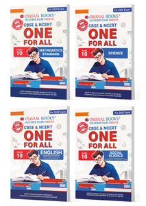 CBSE & NCERT One For All Class 10 | English | Science | Social Science & Mathematics Standard | With Topic Wise Notes (Set Of 4 Books) For 2026 Board Exam