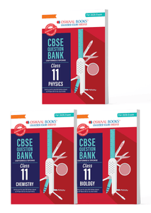CBSE Question Bank Class 11 Set of 3 Books Physics, Chemistry and Biology Chapterwise & Topicwise Solved Papers | For 2026 Board Exams