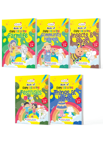 Lil Legends My Real-World Adventures – Set of 5 Copy Colouring Books for Kids 2–5 Years | Helpers, Festivals, Bugs, Farm & Home | Early Learning & Fine Motor Development
