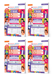 CBSE Sample Question Papers Class 12 Accountancy, Business Studies, Economics & English Core (Set of 4 Books) (For Board Exams 2026)