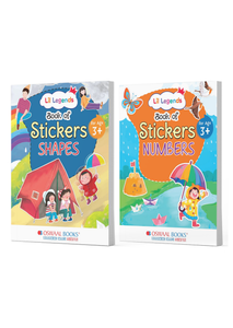 Sticker Books for Kids Age 3+ | Shapes & Numbers Combo | Early Learning Fun