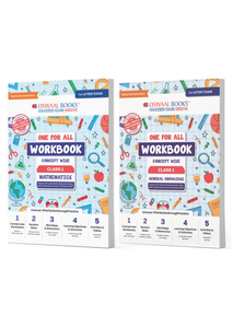 One For All Workbook Concept Wise Class-1 Mathematics & General Knowledge (Set Of 2 Books) (For Latest Exam)