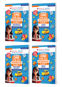 NCERT & CBSE One For All Workbook For Class 7 | Mathematics | Science | Social Science | English | Updated As Per NCF | MCQ's | VSA | SA | LA | Set Of 4 Books | For Latest Exam