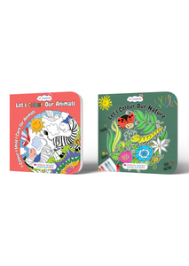 Animals & Nature Colouring Book Set – 2 Kids Activity Books for Creative Learning & Fun