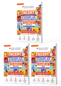 NCERT Exemplar (Problems - Solutions) Class 12 Bhautik Vigyan, Rasayan Vigyan and Ganit (Set of 3 Books) For Latest Exam