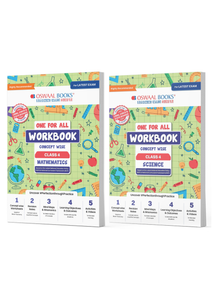 One For All Workbook Concept Wise Class-4 Mathematics & Science (Set Of 2 Books) (For Latest Exam)