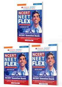 NCERT NEET FLEX - Physics, Chemistry, Mathematics (Set of 3 Books) | Chapter-wise & Topic-wise | NCERT Question Bank