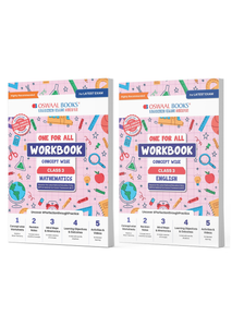 One For All Workbook Concept Wise Class-3 Mathematics & Engish (Set Of 2 Books) (For Latest Exam)