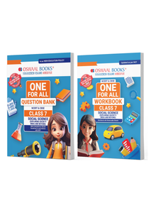 One For All Question Bank + One For All Workbook (NCERT & CBSE) Class 7 Social Science (Set of 2 Books) | Updated As Per NCF For Latest Exam