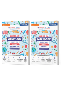 One For All Workbook Concept Wise Class-1 Mathematics & English (Set Of 2 Books) (For Latest Exam)