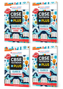 CBSE Textbook Plus for English Core, Physics, Chemistry & Mathematics Class 12 (Set of 4 Books) For 2026 Exam