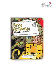 Arty Animals – Tear-Out Postcard Art Book for Kids | 50+ Animal-Themed Cards to Colour, Share & Treasure | Ages 3–7 | Fosters Creativity & Empathy