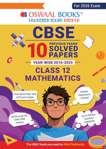 CBSE 10 Previous Years Solved Papers Year wise 2016-2025 Class-12 Mathematics