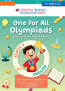 One for All Olympiads Chapter-wise Previous Years' Solved Papers, Prep-Guide Class 4 English For 2025 Exam