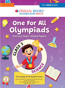 One for All Olympiads Chapter-wise Previous Years' Solved Papers, Prep-Guide Class 3 Science For 2025 Exam