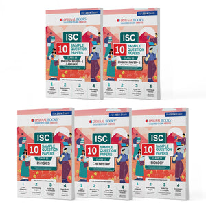ISC 10 Sample Question Papers Class 11 Physics, Chemistry, Biology, English Paper-1 & 2 (Set of 5 Books)  For 2024 Exams (Based On The Latest CISCE/ISC Specimen Paper)