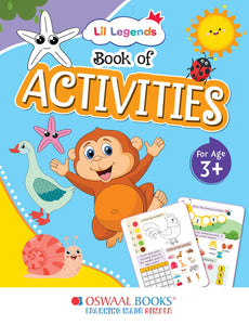 Lil Legends Preschool Activity Book for kids, Age 3+ Years