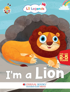 Lil Legends Know me Series, I am a Lion /Fascinating Animal Book-  Wild Animal, Exciting Illustrated Book for kids, Age 2+