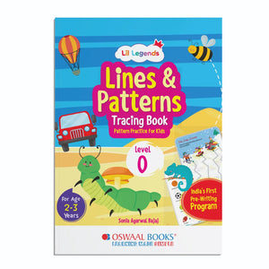 Lines & Patterns Tracing Book for Kids – Level 0 Pre-Writing Practice to Build Pencil Control & Fine Motor Skills | Ideal for Ages 2–4