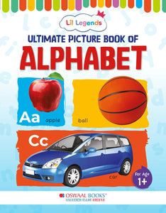 Lil Legends Picture Book for Kids, Age 1+, To learn about Alphabets