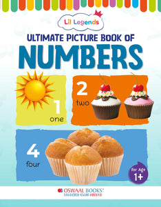 Lil Legends Picture Book for Kids, Age 1+, To learn about Numbers