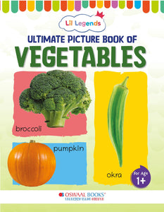 Lil Legends Picture Book for Kids, Age 1+, To learn about Vegetables
