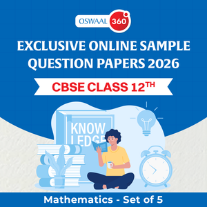 Oswaal Exclusive Online Sample Questions Papers 2026 - CBSE - Class 12th - Mathematics - Set of 5