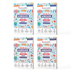One For All Workbook Concept Wise Class-1 English, Math, Science & General Knowledge (Set Of 4 Books) (For Latest Exam)
